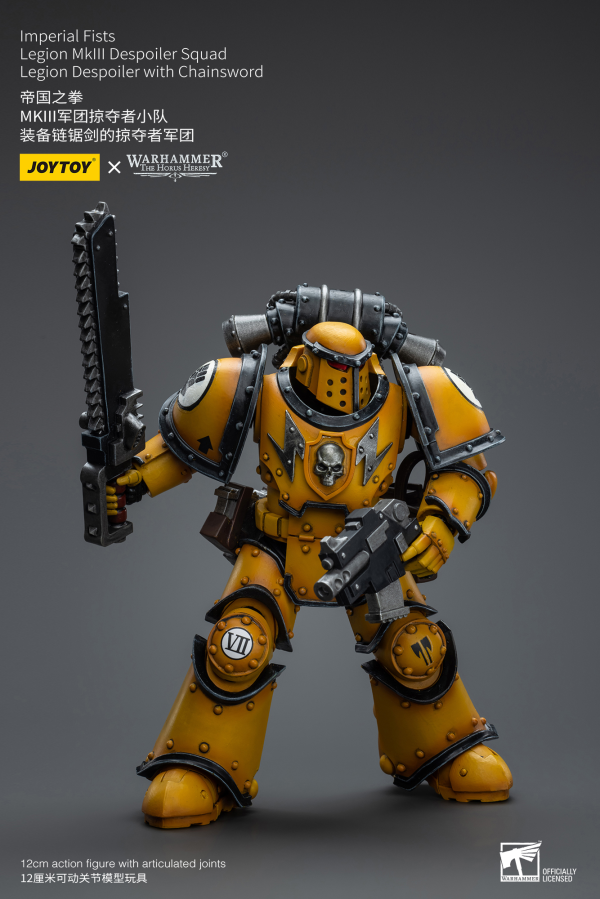 Joy Toy Imperial Fists Legion MkIII Despoiler Squad Legion Despoiler with Chainsword(6973130379091)(6973130379091)