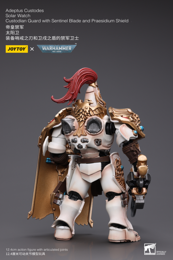 Joy Toy Adeptus Custodes Solar Watch Custodian Guard with Sentinel Blade and Praesidium Shield(6973130379343)(6973130379343)