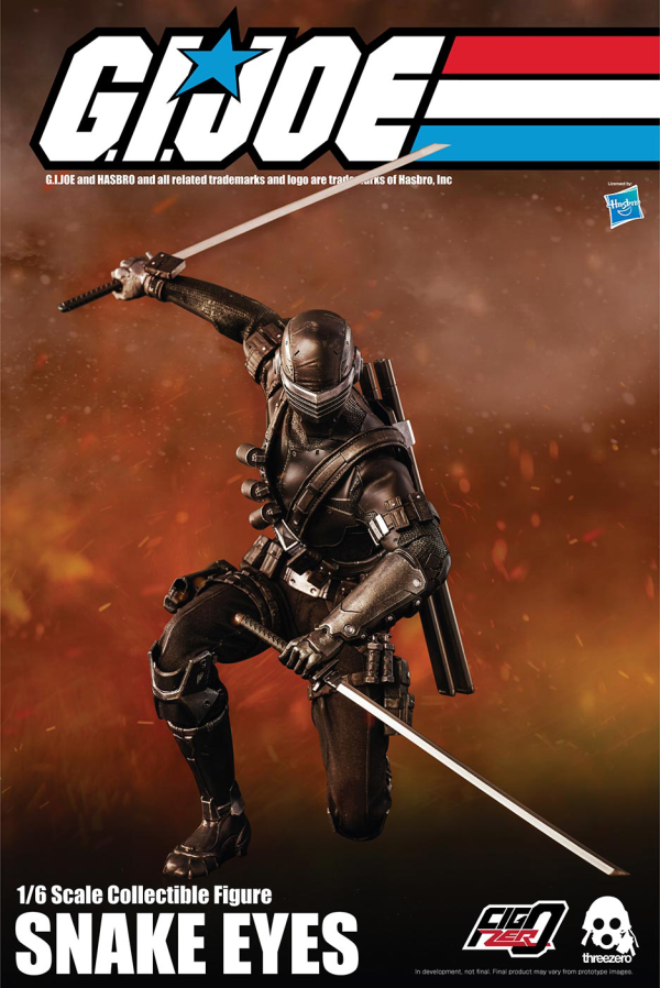 Three Zero G.I. Joe: A Real American Hero — 1/6 Snake Eyes | 4897056203327