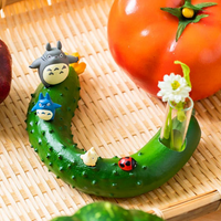 Totoro and Vegetable single vase - Cucumber "My Neighbor Totoro" (Box/3) | 4990593425846