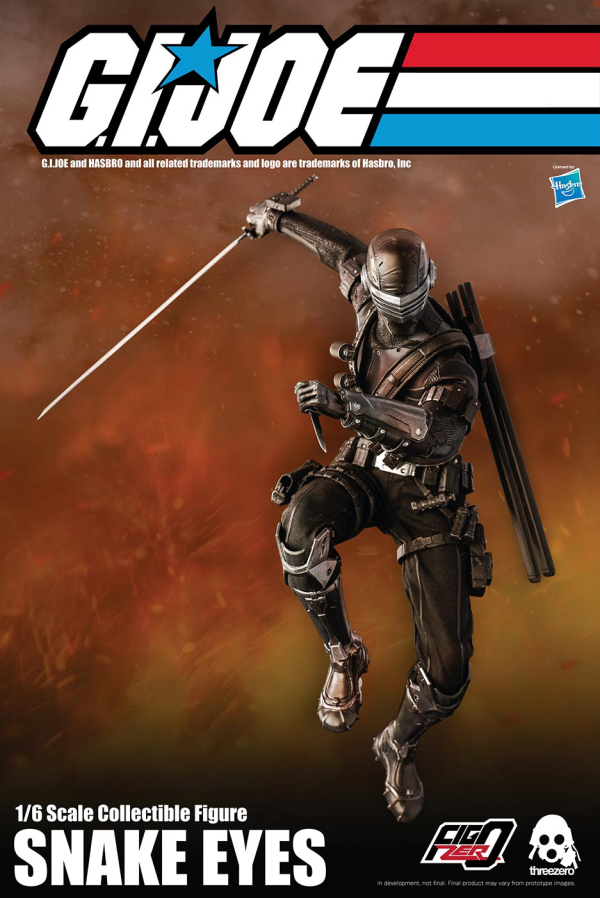 Three Zero G.I. Joe: A Real American Hero — 1/6 Snake Eyes | 4897056203327