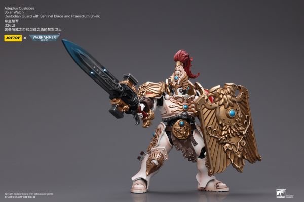 Joy Toy Adeptus Custodes Solar Watch Custodian Guard with Sentinel Blade and Praesidium Shield(6973130379343)(6973130379343)