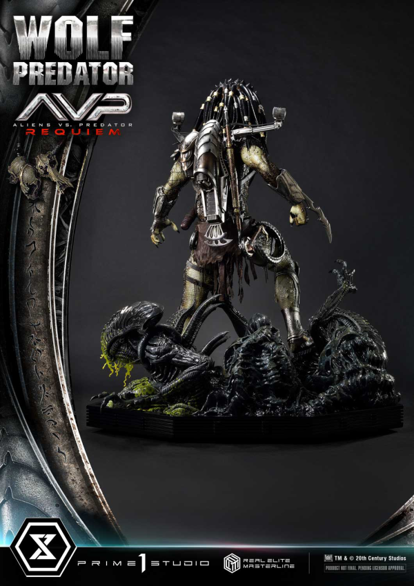 Prime 1 Studio Real Elite Masterline Aliens vs. Predator: Requiem Wolf Predator DX Bonus Version | 4582647121646