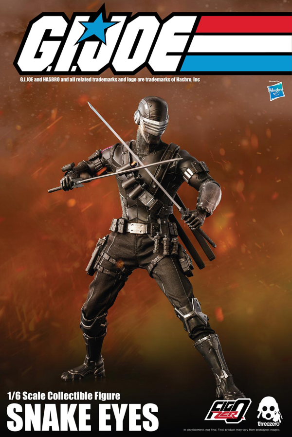 Three Zero G.I. Joe: A Real American Hero — 1/6 Snake Eyes | 4897056203327