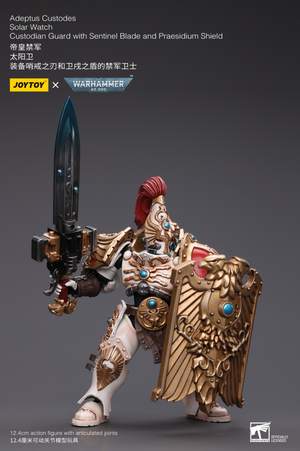 Joy Toy Adeptus Custodes Solar Watch Custodian Guard with Sentinel Blade and Praesidium Shield(6973130379343)(6973130379343)