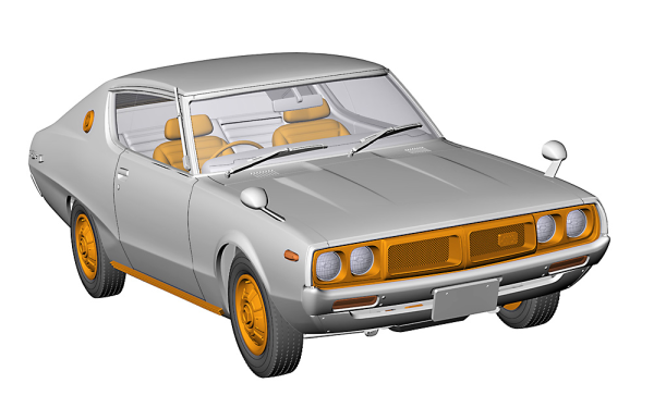 Hasegawa [HC55] 1:24 NISSAN SKYLINE HT 2000GT-X (KGC110)(4967834211551)(4967834211551)