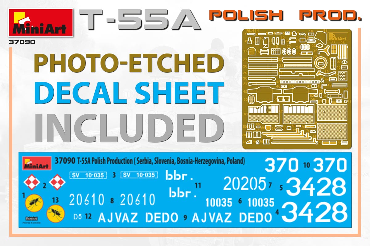 MiniArt T-55A Polish Production | 4820183313034