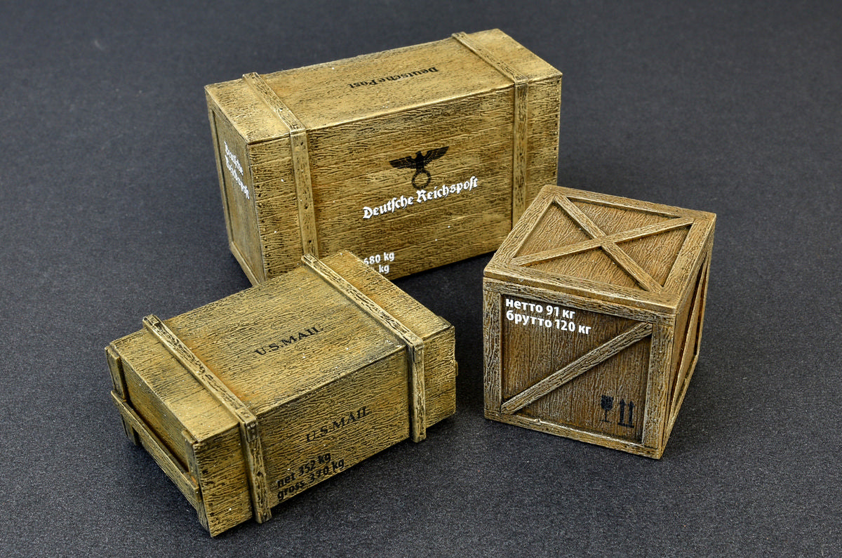 MiniArt 1/35 Wooden Boxes & Crates | 4820183311849