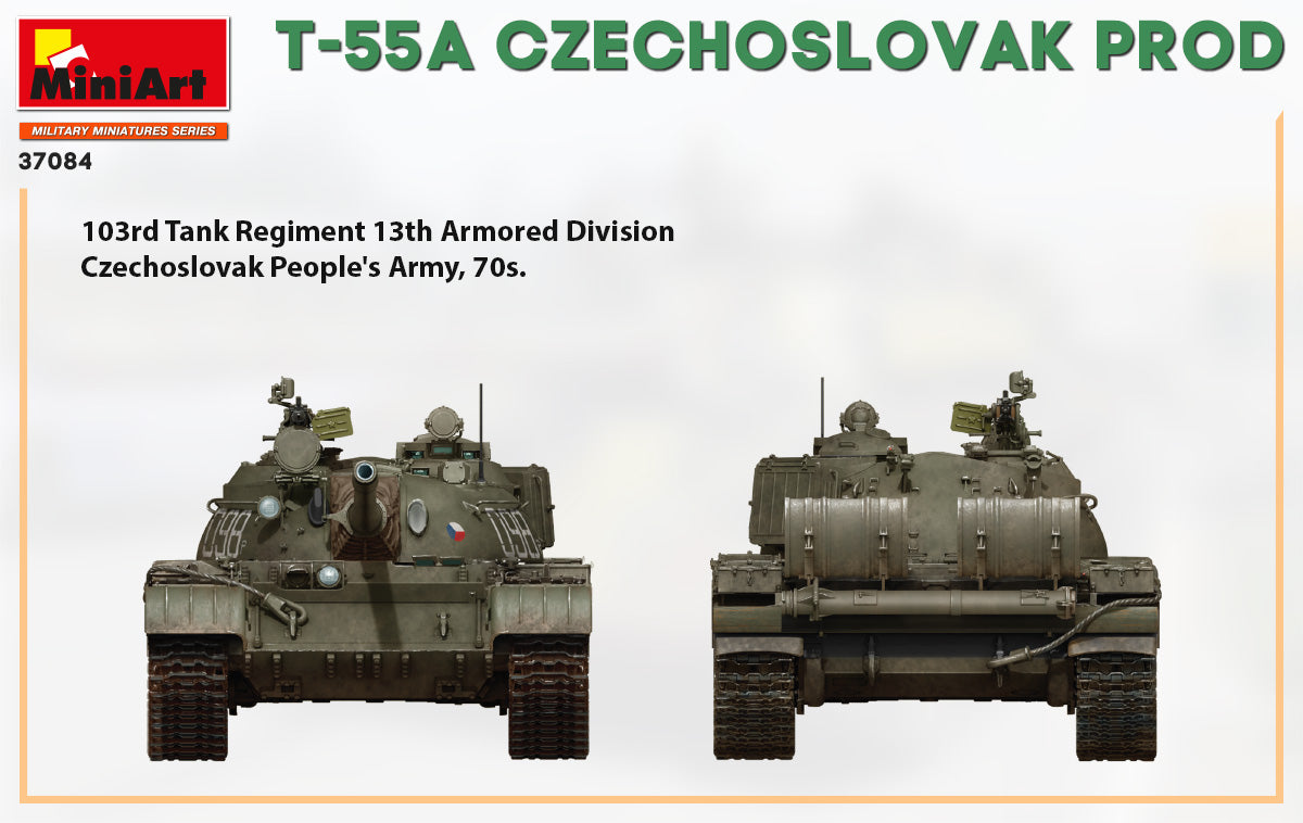 MiniArt 1/35 T-55A Czechoslovak Prod. Tank | 4820183313195
