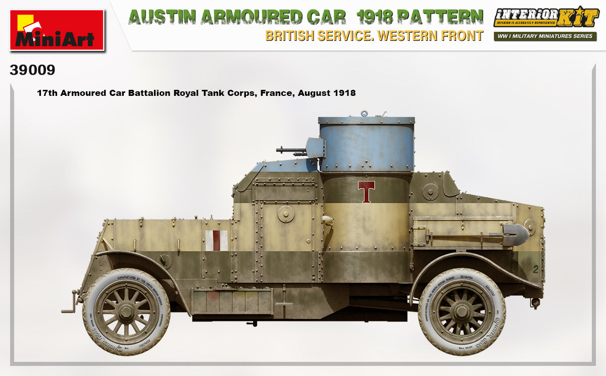MiniArt 1/35 Austin Armoured Car 1918 Pattern. British Service. Western Front . Interior Kit | 4820183313591