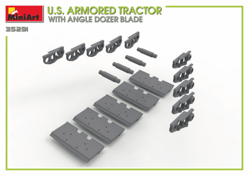 MiniArt 1/35 U.S. Armored Tractor w/ Angle Dozer Blade | 4820183312945
