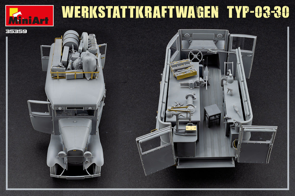 MiniArt 1/35 Werkstattkraftwagen Typ-03-30 1/35 Scale | 4820183313386