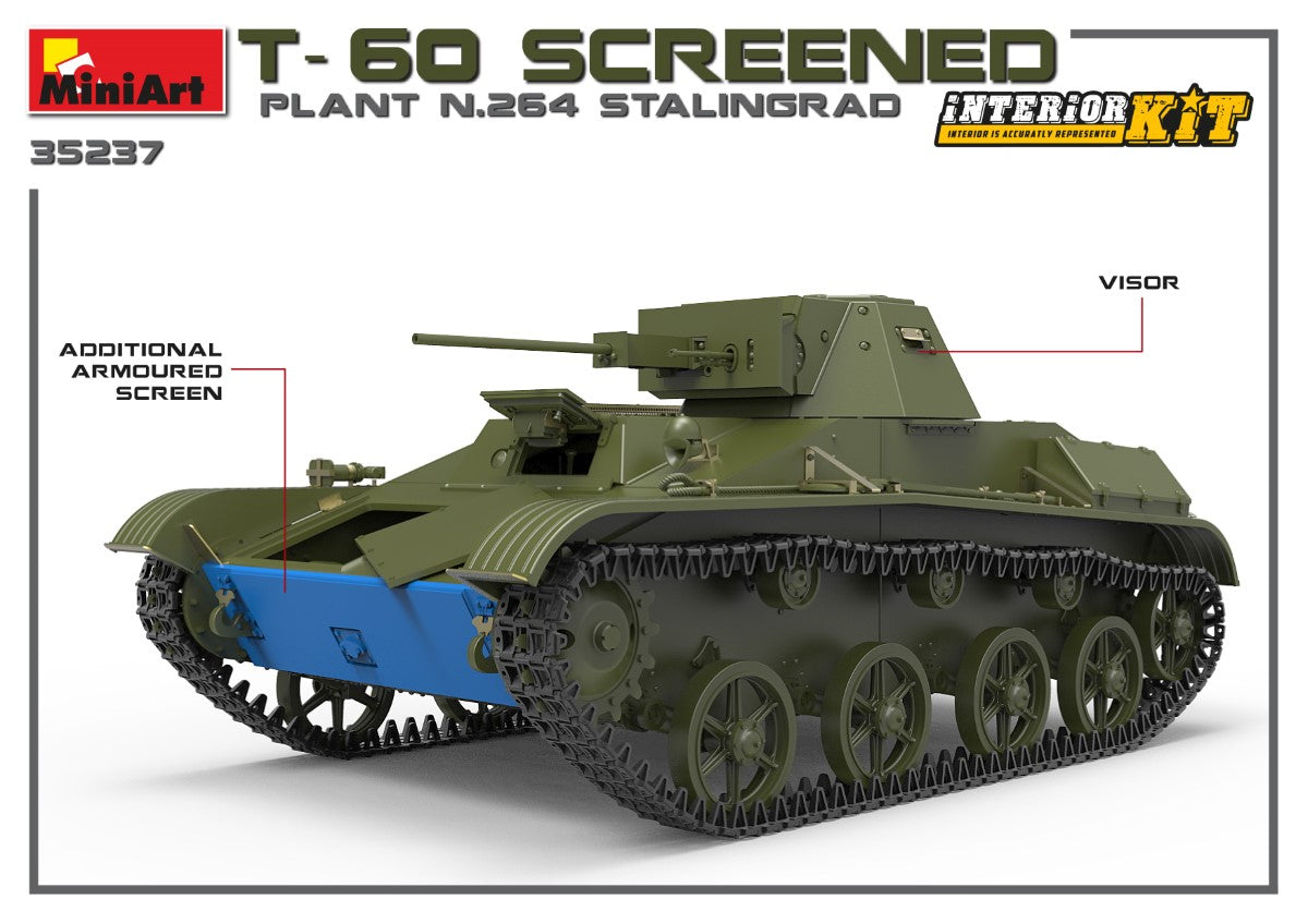 MiniArt T-60Screened(Pl. No.264,Stalingrad) Interior Kit | 4820183313102