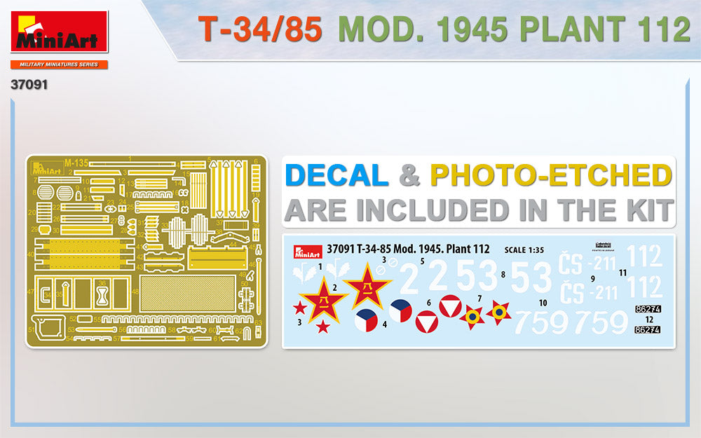MiniArt 1/35 T-34/85 Mod. 1945 Plant 112 | 4820183313676
