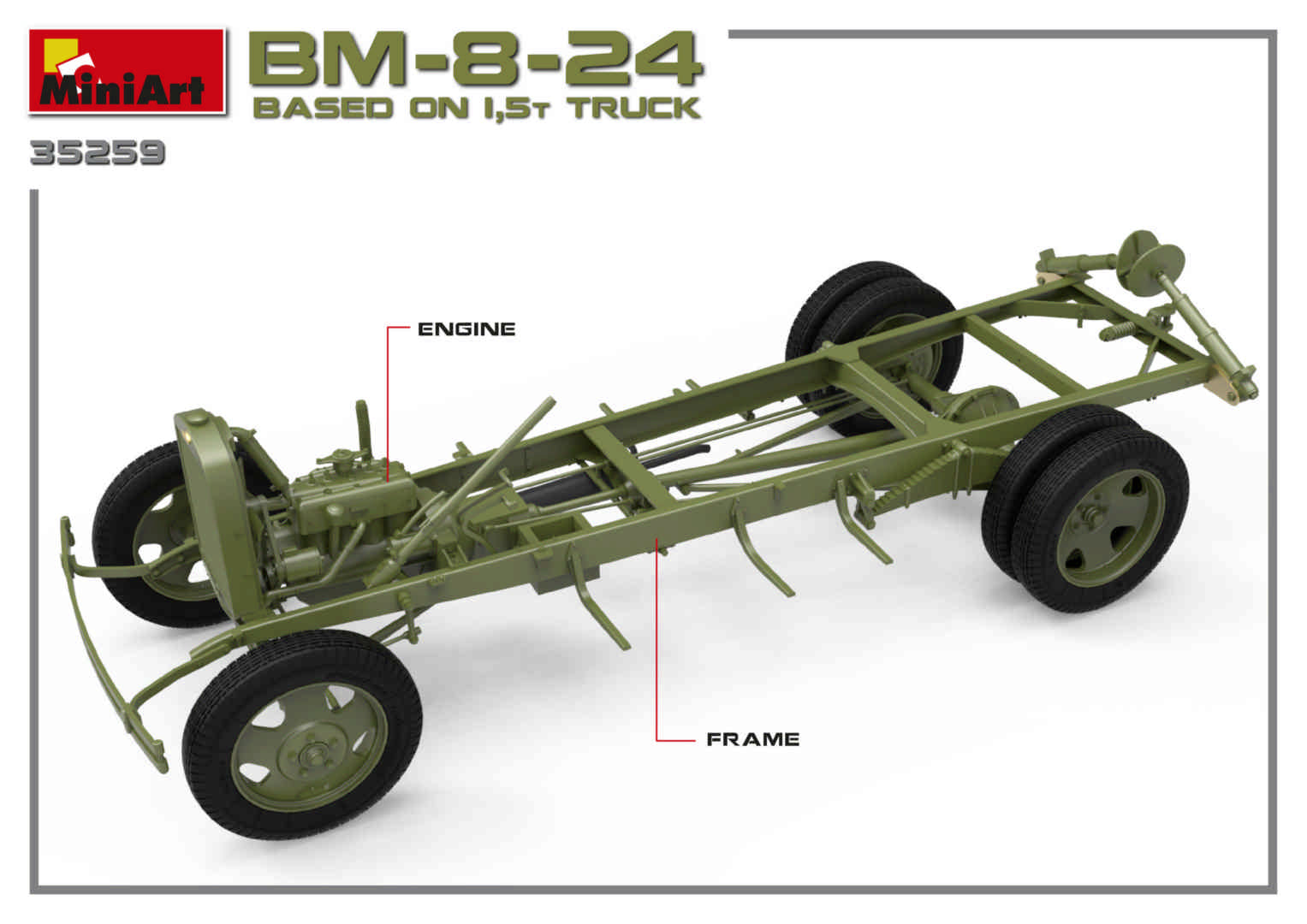 MiniArt BM-8-24 Based on 1,5t Truck (1/35) | 4820183312105