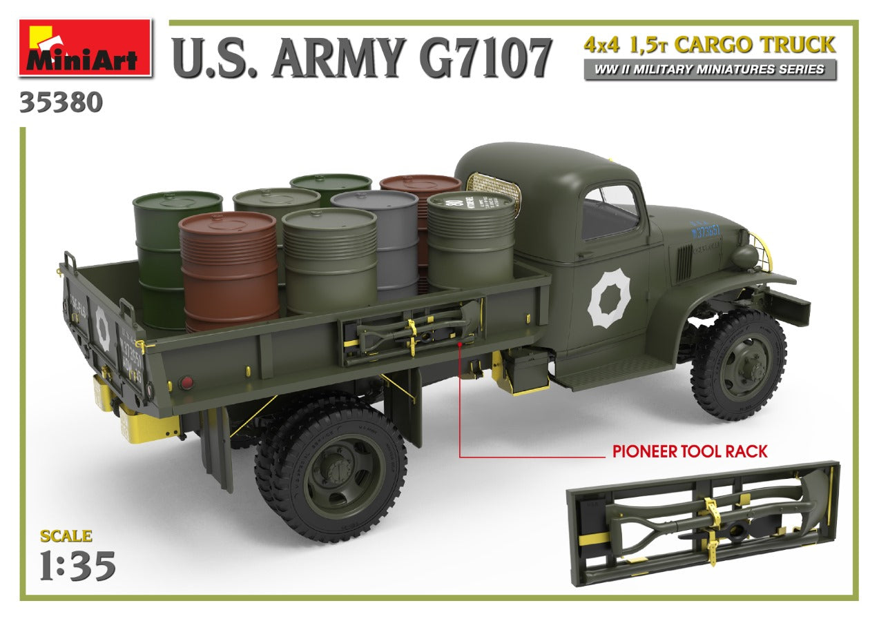MiniArt 1/35 U.S. Army G7107 4X4 1,5t Cargo Truck | 4820183314260