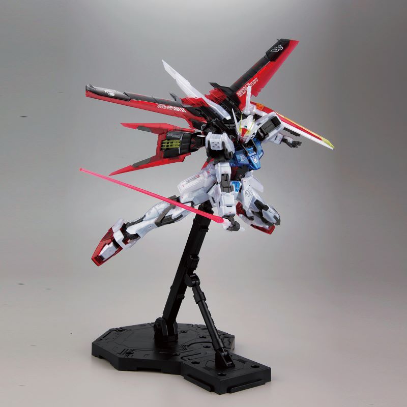 P-Bandai MG 1/100 The Gundam Base Limited Aile Strike Gundam Ver.RM [Clear Color]