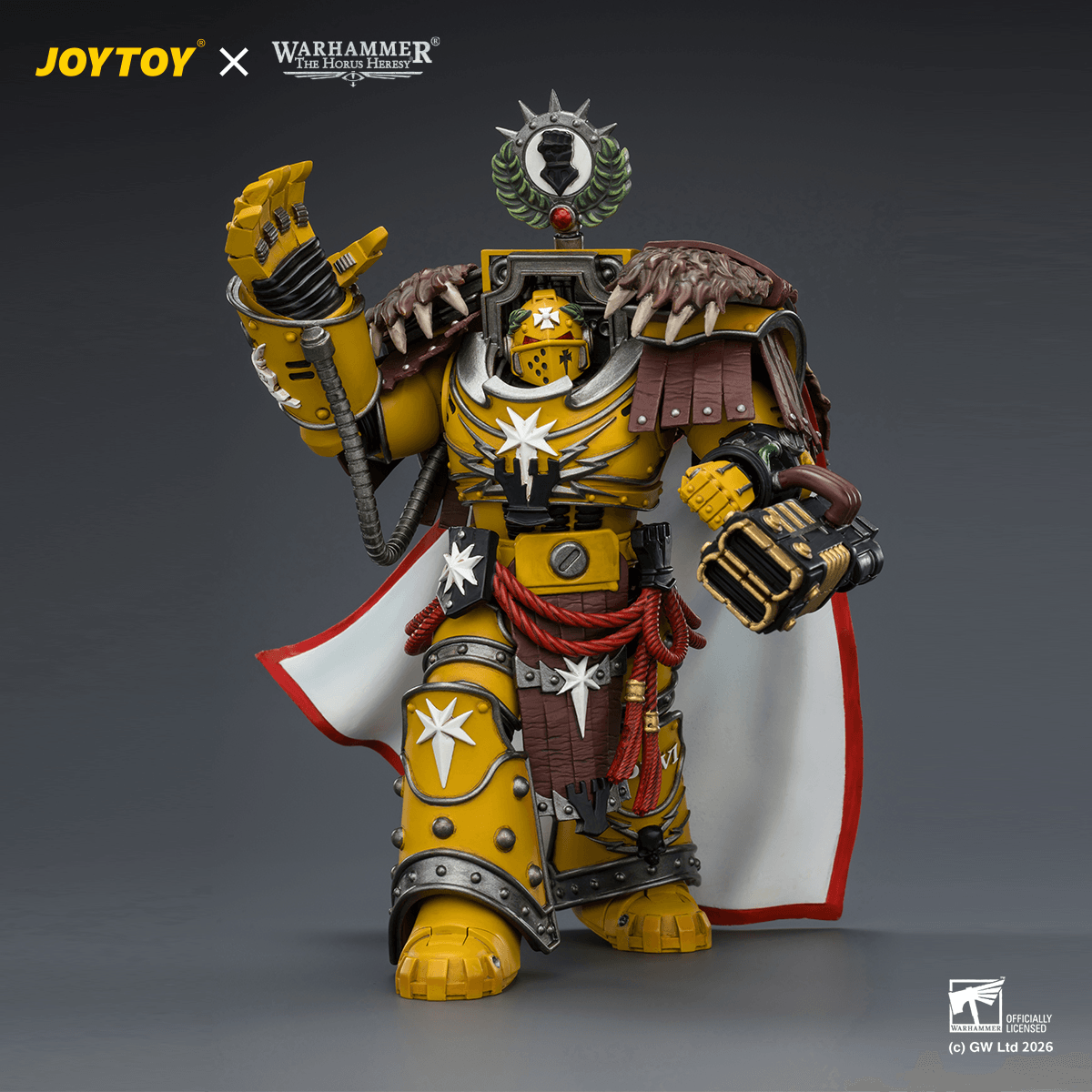 Imperial Fists Lord Castellan Evander Garrius, The Tyrant of Cthonia with the Subjugator and Incineratus | 6927054404209