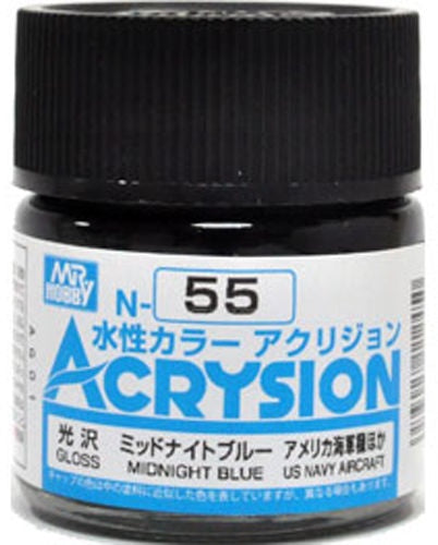 Mr Hobby Acrysion N55 - Midnight Blue (Gloss/Aircraft) | 4973028112450