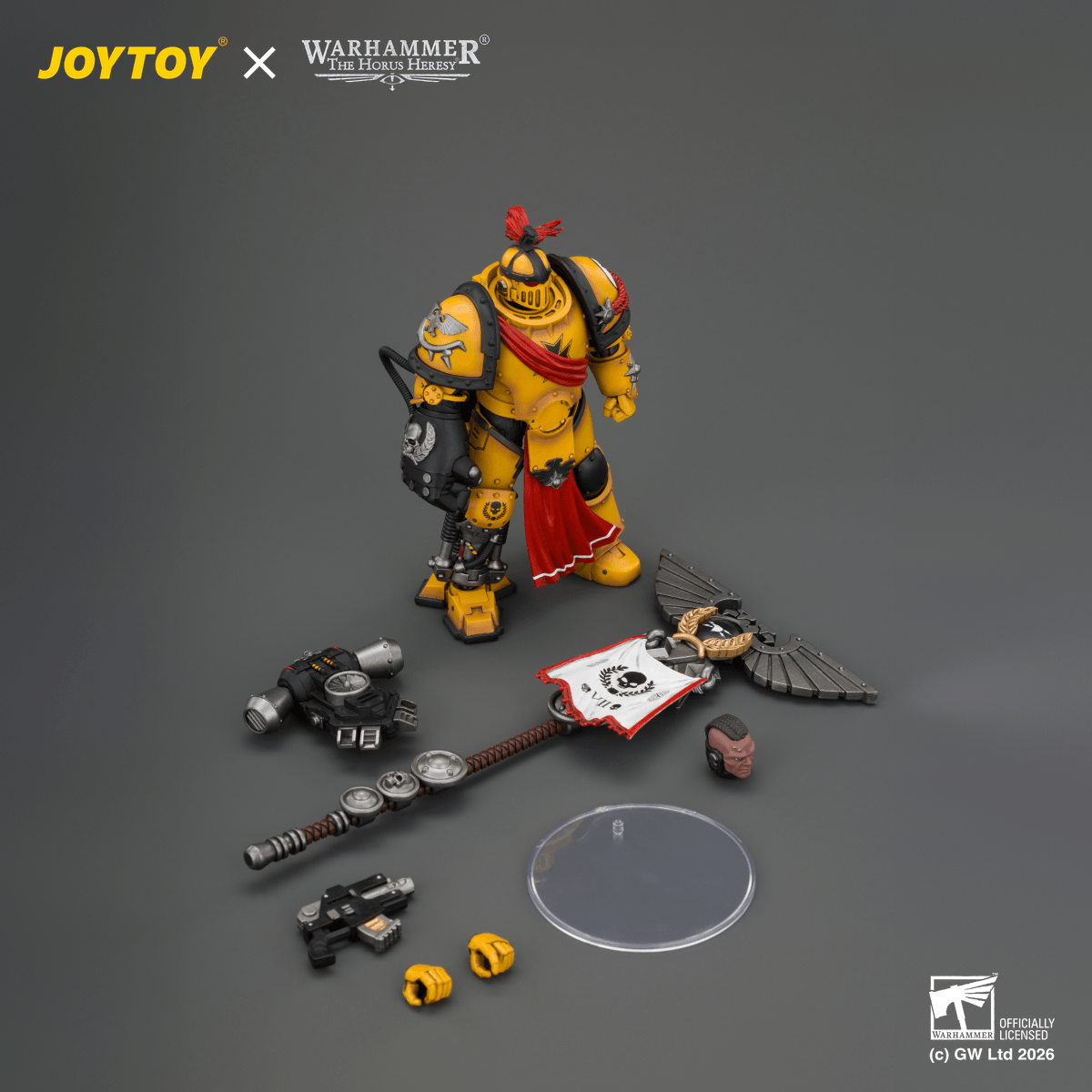 Imperial Fists Herald Consul with Standard and Bolt Pistol