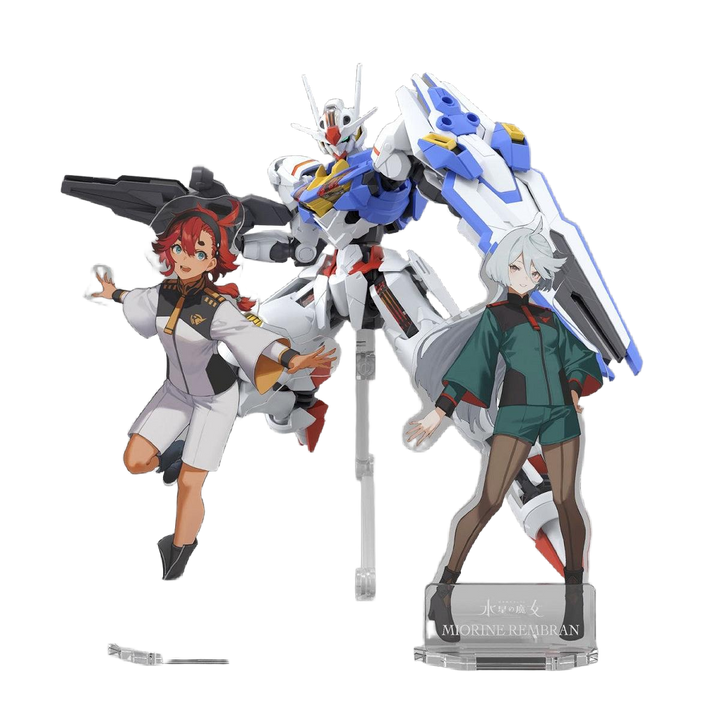 GUNPLA PACKAGE ART ACRYLIC STAND (SULETTA X6 MIORINE x4) | 4573102656063