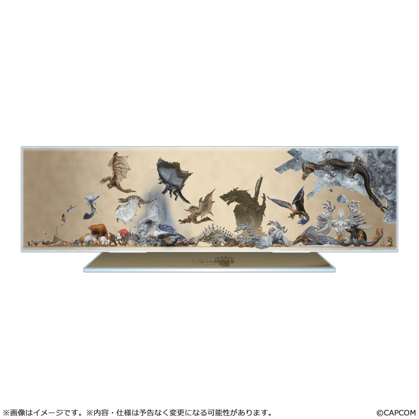 Monster Hunter Wilds Monster Size Comparison Acrylic Stand | 4976219140140