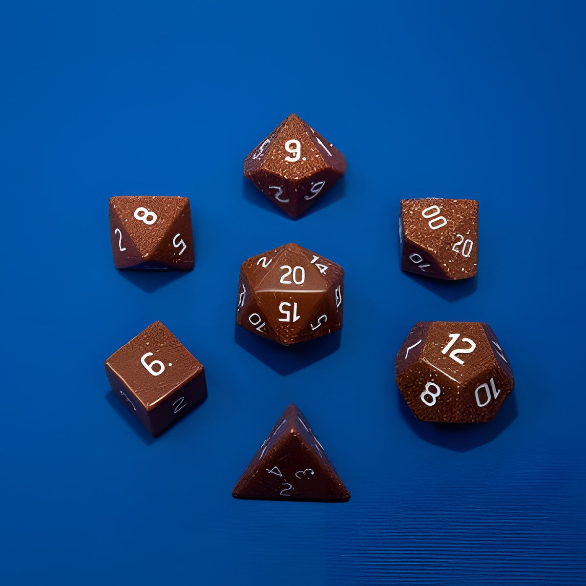 UP Dice Gemstone 7-SET RPG Gold Sandstone