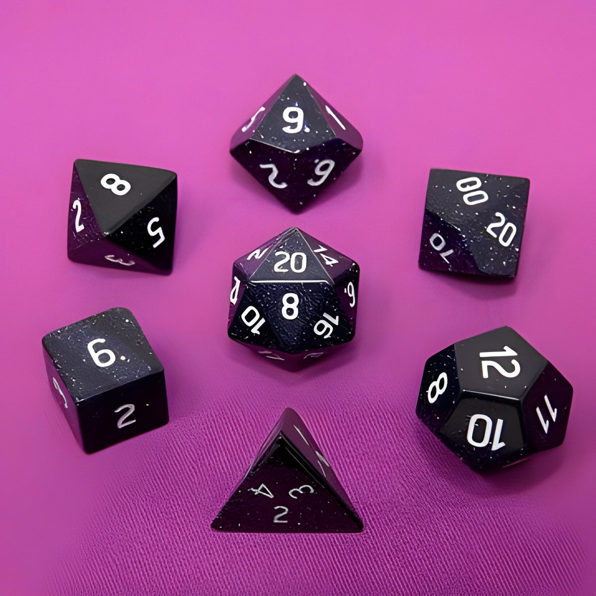 UP Dice Gemstone 7-SET RPG Blue Sandstone