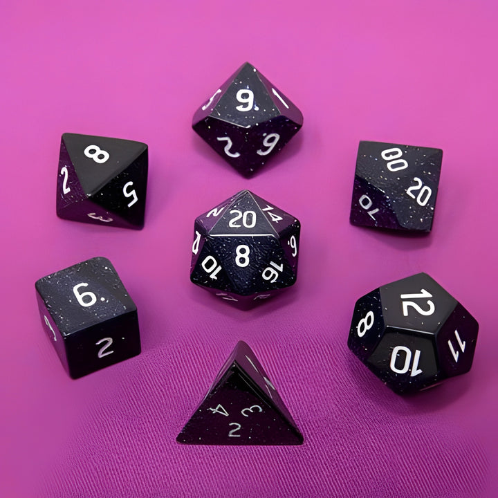 UP Dice Gemstone 7-SET RPG Blue Sandstone