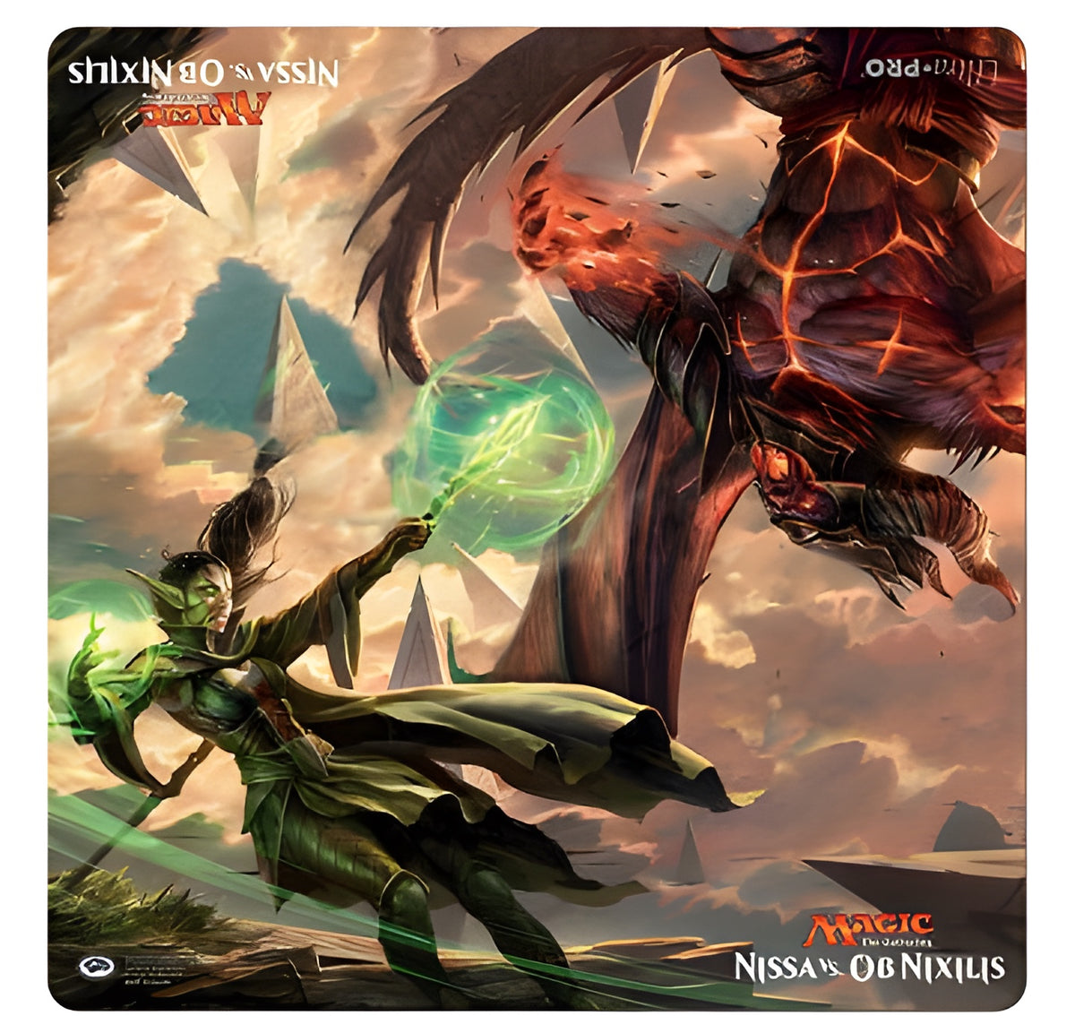 UP Playmat MTG Duel Nissa VS. OB Nixilis