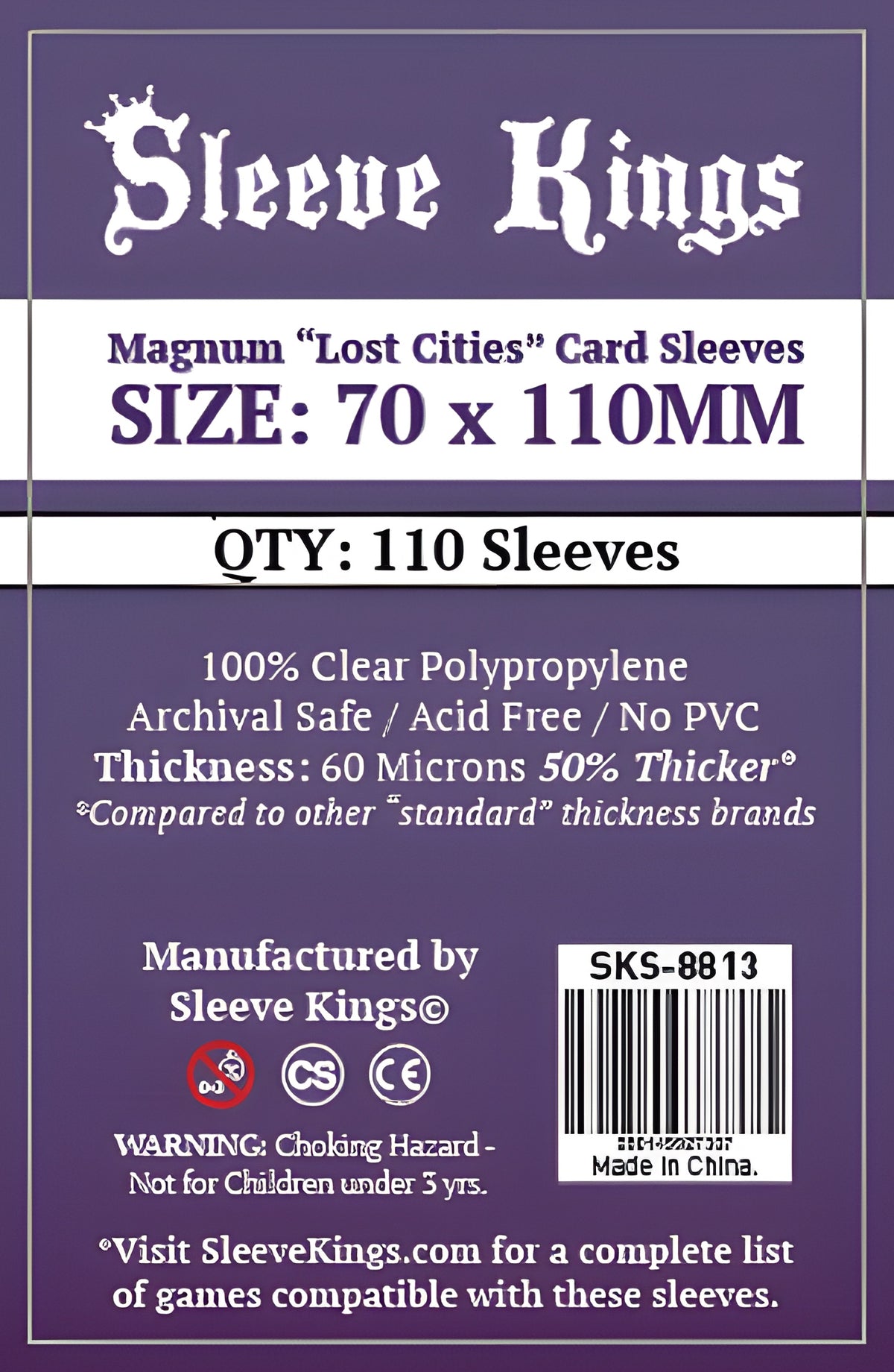 SK Magnum 'Lost Cities' Sleeves 70MM X 110MM 110CT