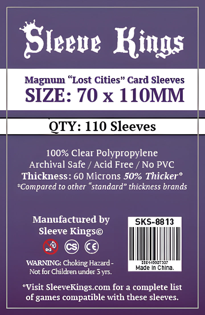SK Magnum 'Lost Cities' Sleeves 70MM X 110MM 110CT