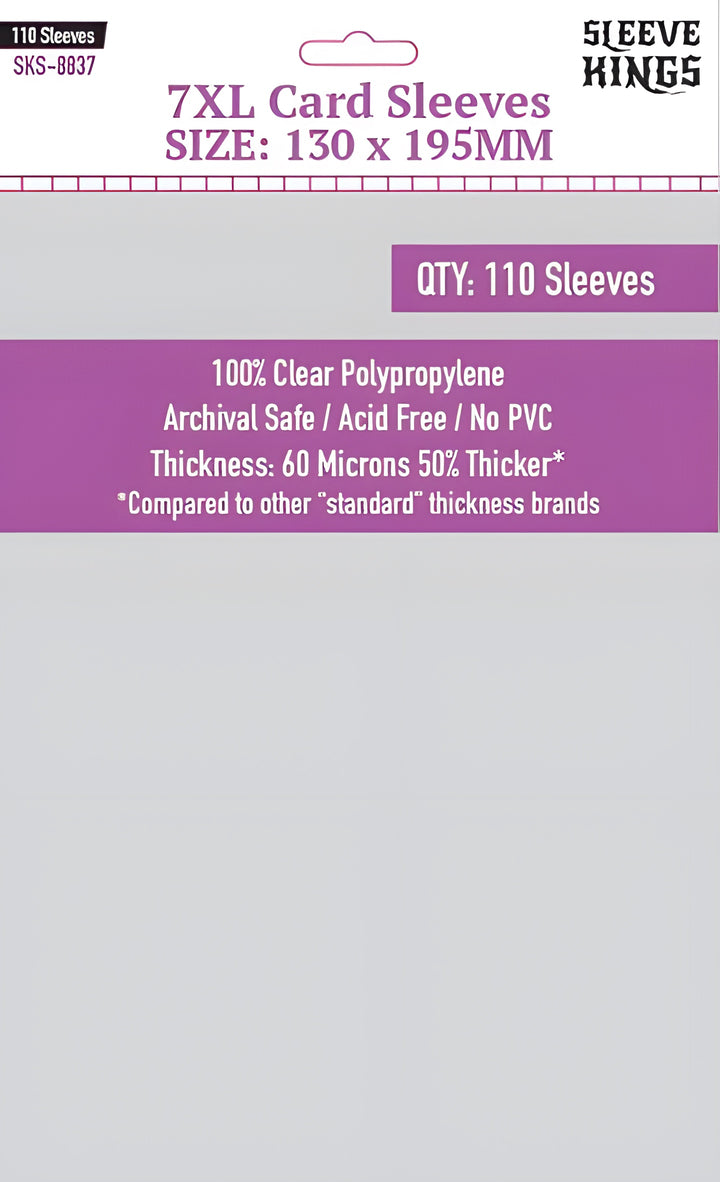 SK '7XL' Sleeves 130MM X 195MM 110CT