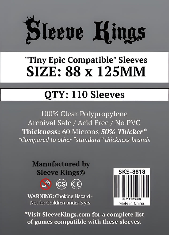 SK 'Tiny Epic Compatible' Sleeves 88MMX125MM 110CT