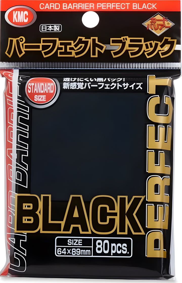 KMC Perfect Fit Black Sleeves 80CT