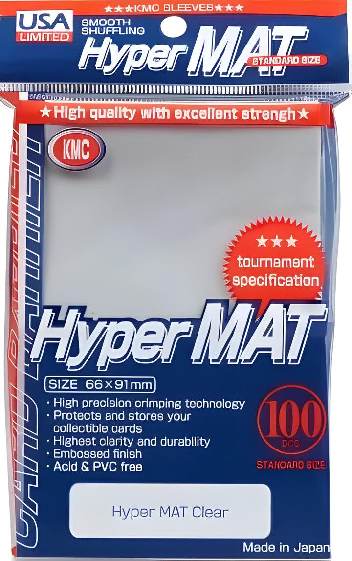 Card Sleeves: Hyper Matte Clear, USA Pack