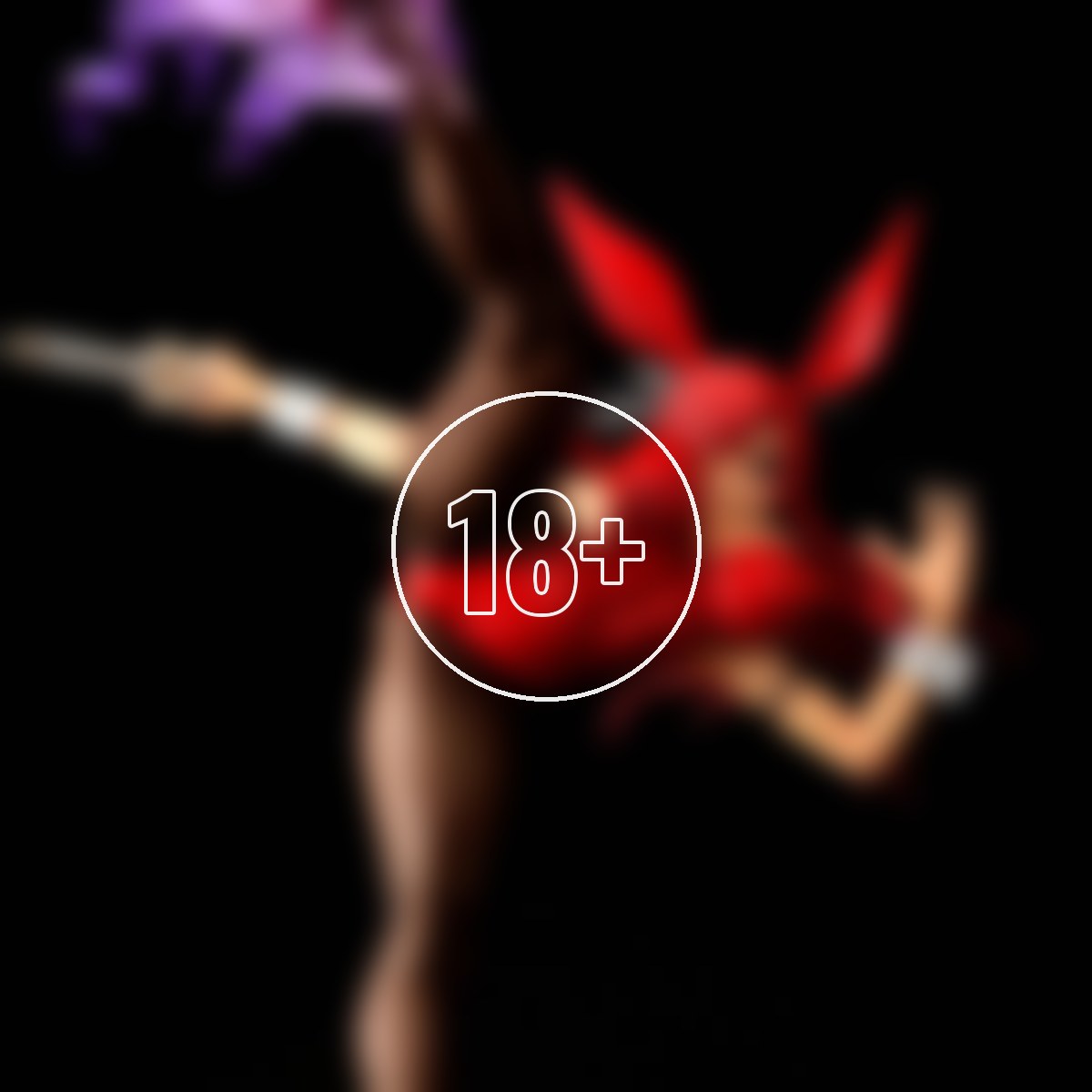 Erza Scarlet HIGH KICKver. CRIMSON Bunny - 18+ adults only cover