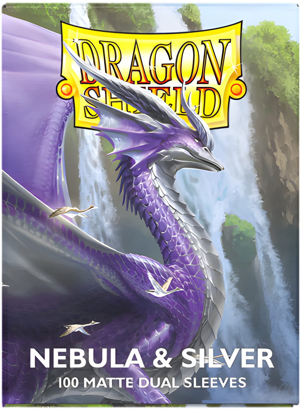 Dragon Shield Sleeves Dual Matte Nebula and Silver 100CT