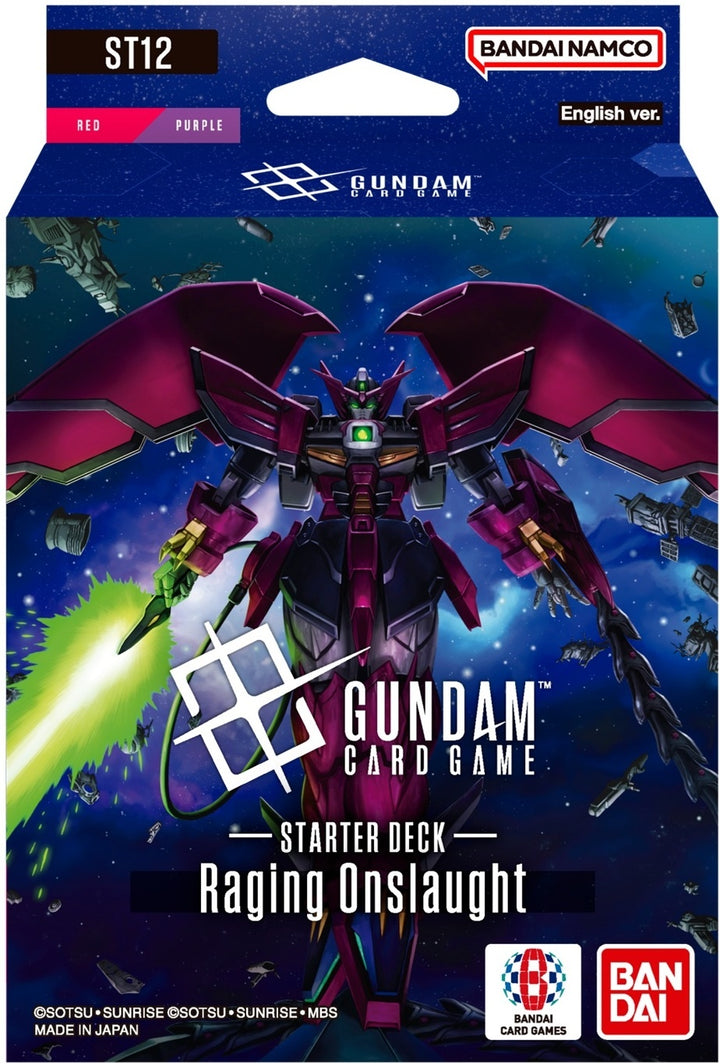 Gundam CG ST-12 Raging Onslaught Starter Deck 6CT Display