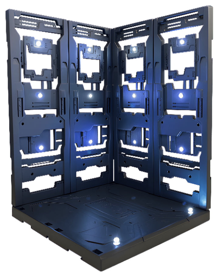 LED HANGER BASE (painted in blue-black)
