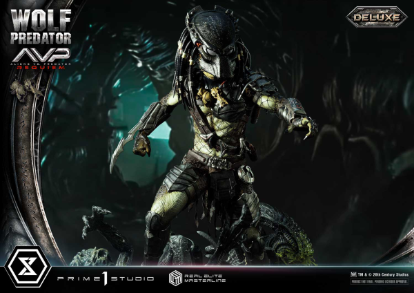 Prime 1 Studio Real Elite Masterline Aliens vs. Predator: Requiem Wolf Predator DX Bonus Version | 4582647121646