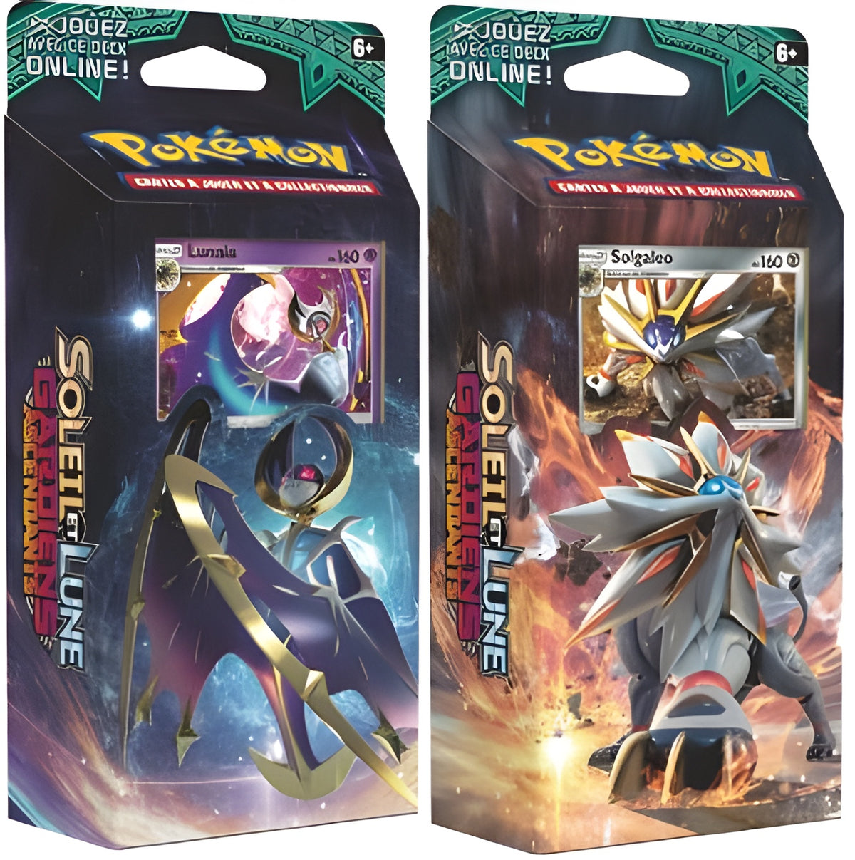 Pokemon French SL2 Gardiens Ascendants Theme Deck Display