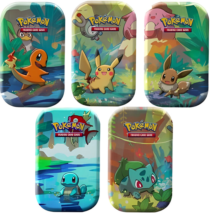 Pokemon Mini Tins Kanto Friends Display