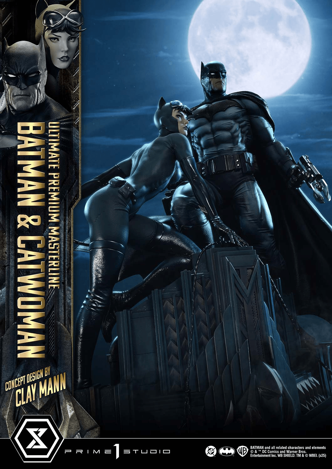  Ultimate Premium Masterline Batman (Comics) Batman &amp; Catwoman (Concept Design by CLAY MANN) | 4582647123121