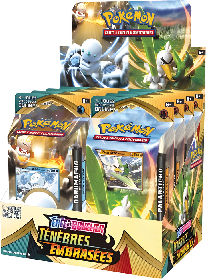 Pokemon French SWSH3 Tenebres Embrasees Theme Deck Display