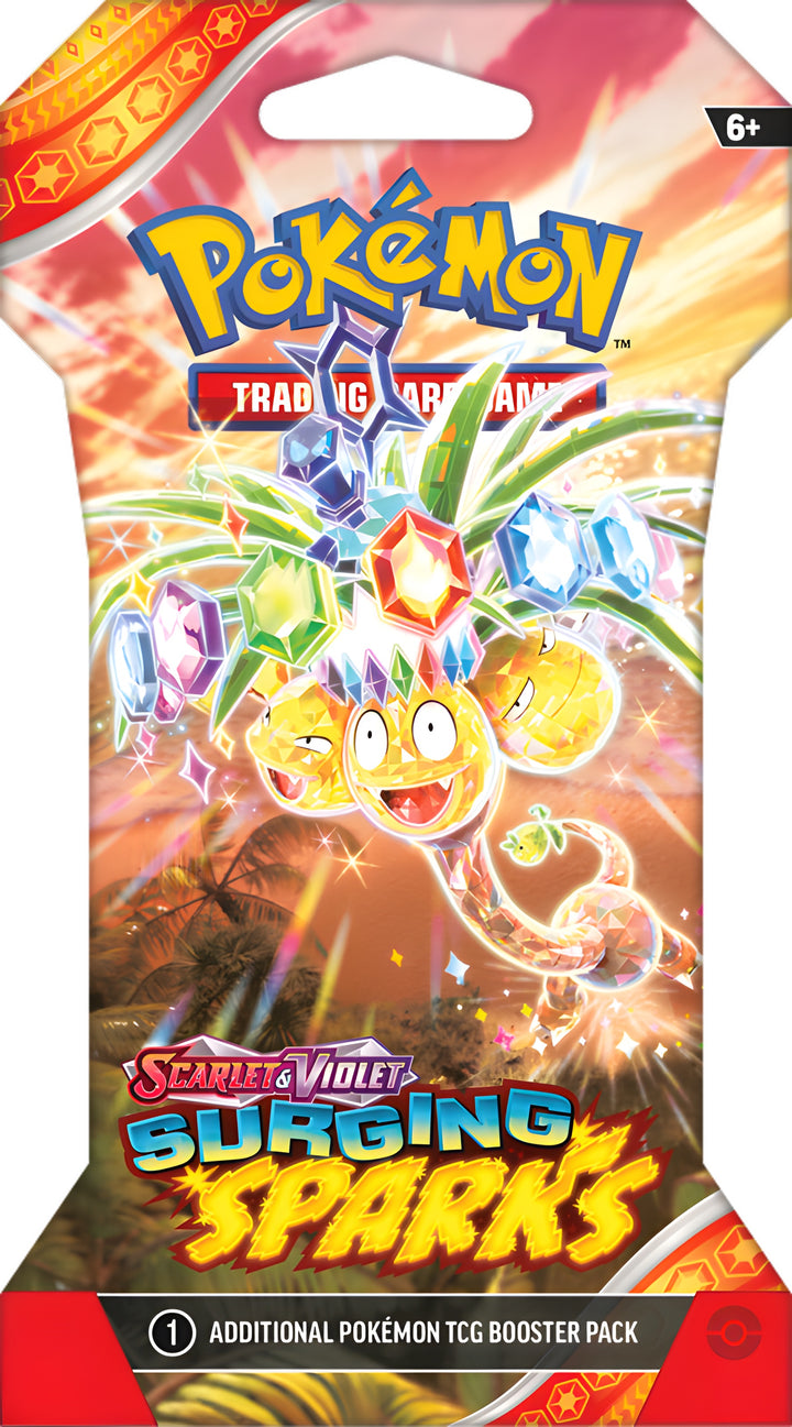 Sleeved Pokemon SV8 Surging Sparks Pack