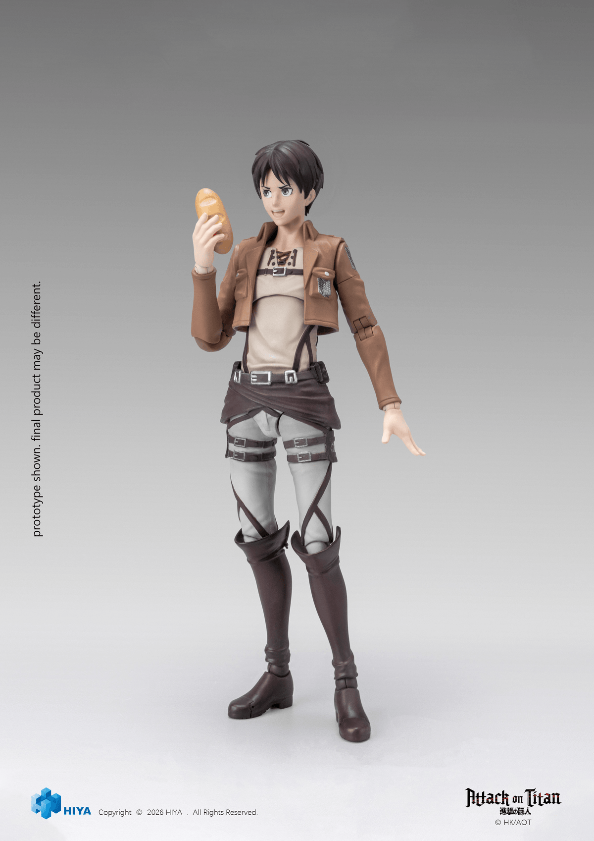 HIYA Exquisite Basic Series 1/12 5.9 Inch Attack on Titan 1-3 Eren Yeager Action Figure