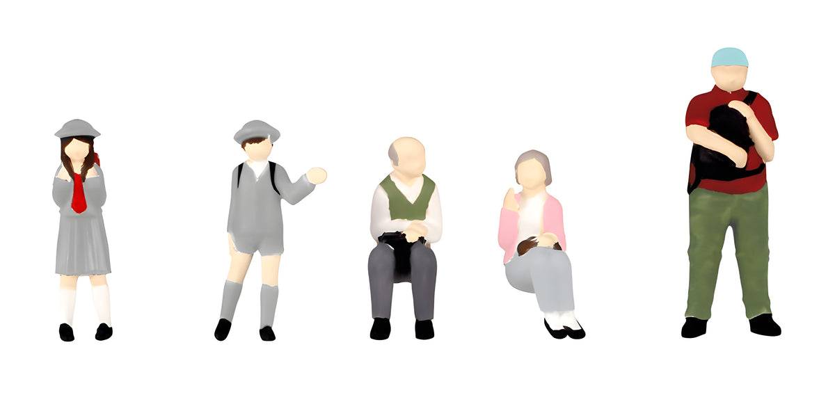 1/80 Scale super minifigure series12 That Day's Bus Stop Set 2