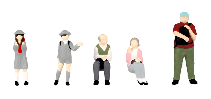 1/80 Scale super minifigure series12 That Day's Bus Stop Set 2