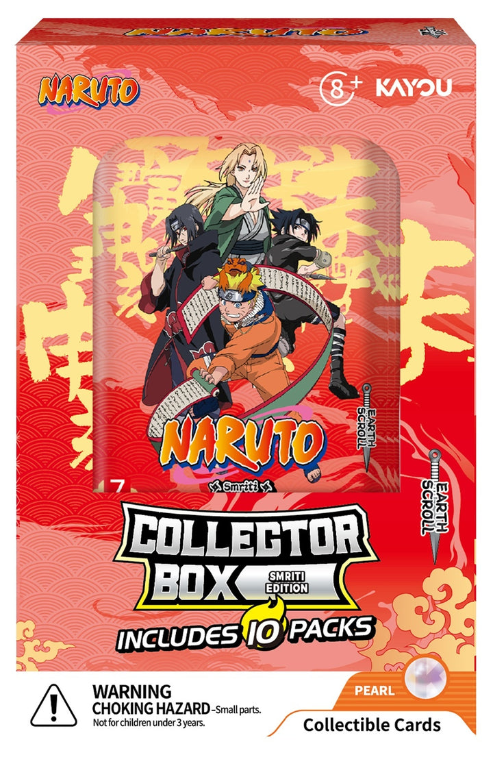 Naruto Smriti Collectible Cards Earth Scroll Series 2 5 Pack Collector BOX